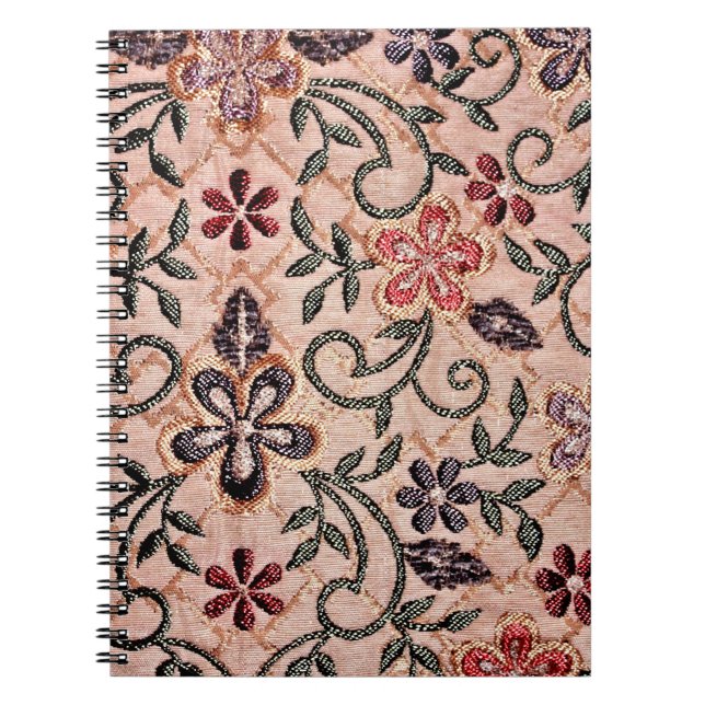 Flowery Oriental Rug Notebook (Front)