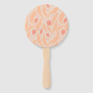 Flowery pattern hand fan