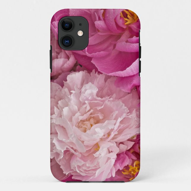 Flowery peony iphone case (Back)