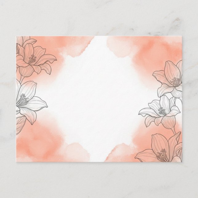 Flowery Postcard (Front)