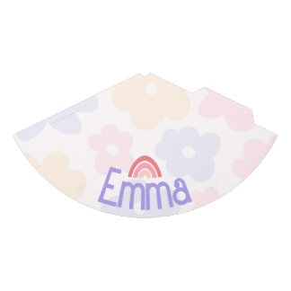 Flowery Rainbow Birthday Party Hat