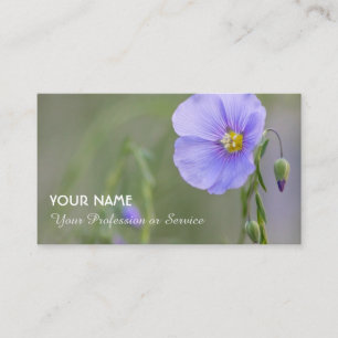 Flowery romance for gardeners and florists busines business card