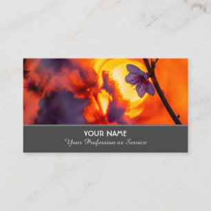 Flowery romance for gardeners and florists business card