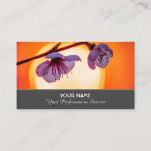 Flowery romance for gardeners and florists business card