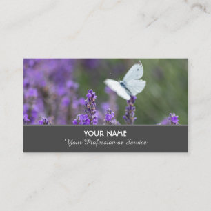 Flowery romance for gardeners and florists business card