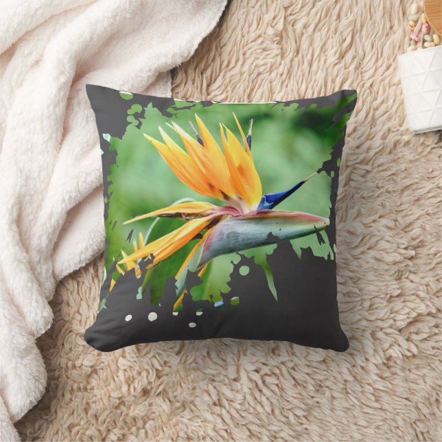 Flowery Splatter Cushion (Blanket)