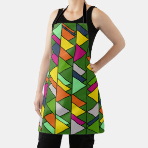 Flowery Triangles  Apron