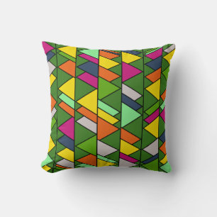 Flowery Triangles  Cushion