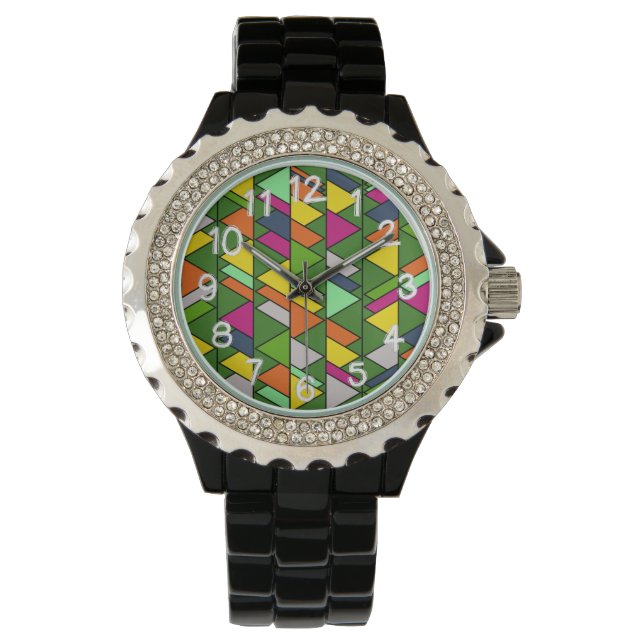 Flowery Triangles Watch (Front)
