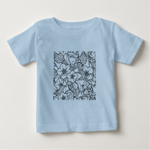 Flowery Zendoodle Baby T-Shirt