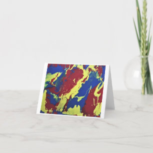 Flowing abstract art greeting card, any occasion! thank you card