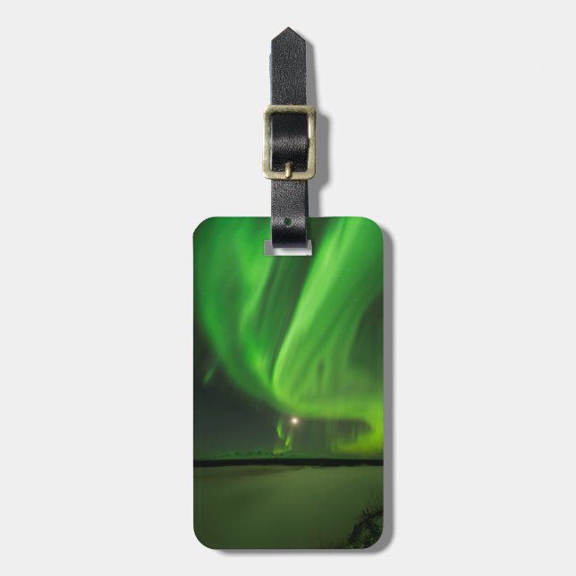 Flowing Aurora Luggage Tag (Front Vertical)
