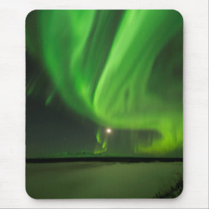 Flowing Aurora Mouse Pad