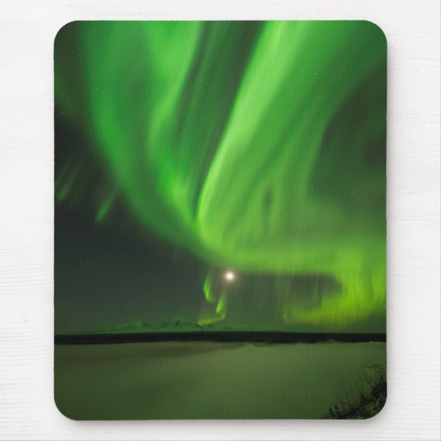 Flowing Aurora Mouse Pad (Front)