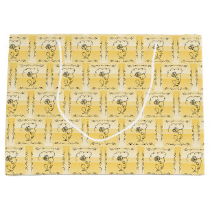 Flowing Beauty Goldenrod Horizontal Gift Bag