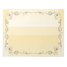 Flowing Beauty Goldenrod Large Notepad