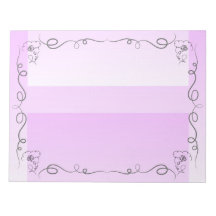 Flowing Beauty Lavender Large Notepad