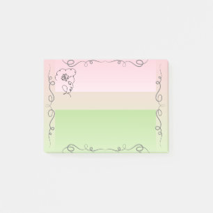 Flowing Beauty Peony Sticky Notes
