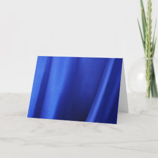 Flowing Blue Silk Fabric Abstract Card