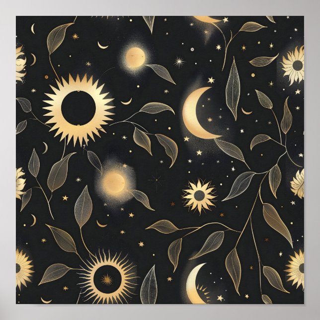 Flowing Branch Solar Eclipse  Poster (Front)