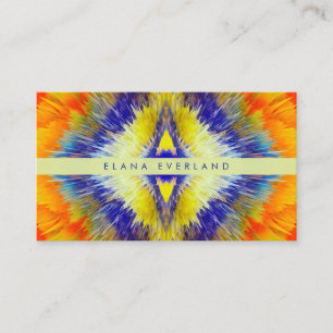 Flowing Color Unique Business Name Contact Appointment Card