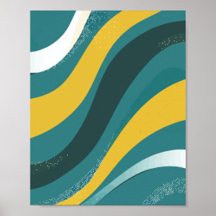 Flowing Curves with Gradient Waves Poster