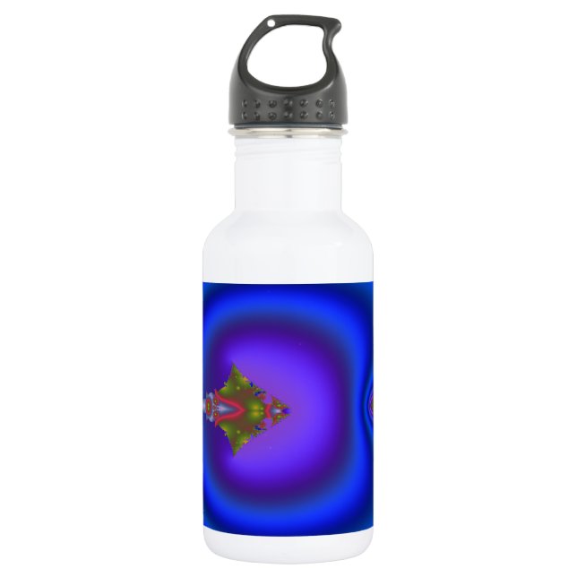 Flowing Diamond Fractal 532 Ml Water Bottle (Front)