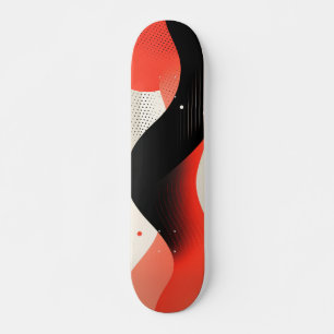 Flowing forms with circles skateboard