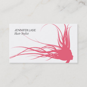 Flowing Hair (blush pink) Business Card