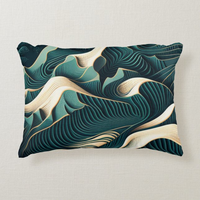 Flowing Harmony Decorative Cushion (Front)