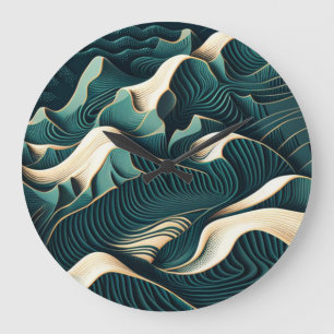 Flowing Harmony Large Clock