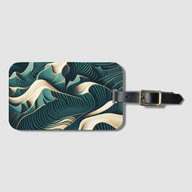 Flowing Harmony Luggage Tag (Front Horizontal)