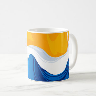 Flowing Harmony of Warmth and Depth Coffee Mug