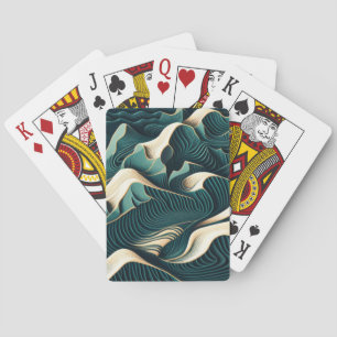 Flowing Harmony Playing Cards