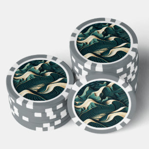 Flowing Harmony Poker Chips