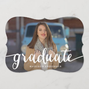 Flowing in Red   Graduation Invitation