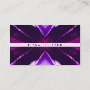 Flowing Ink Purple Profile Name Contact Appointment Card
