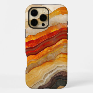 Flowing Layers of Abstract Earth Tones iPhone 16 Pro Max Case