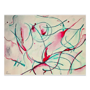 Flowing line poster