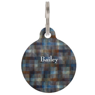 Flowing Metal Weave Pet Tag