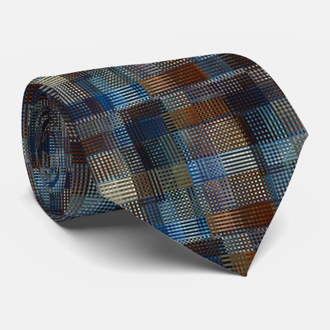 Flowing Metal Weave Tie (Rolled)