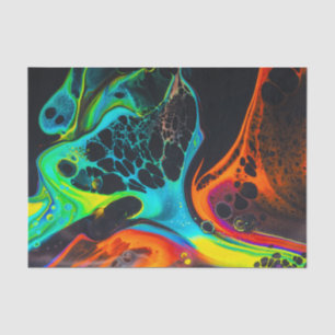 Flowing Paint Abstract, Decoupage, Bag Stuffing Tissue Paper