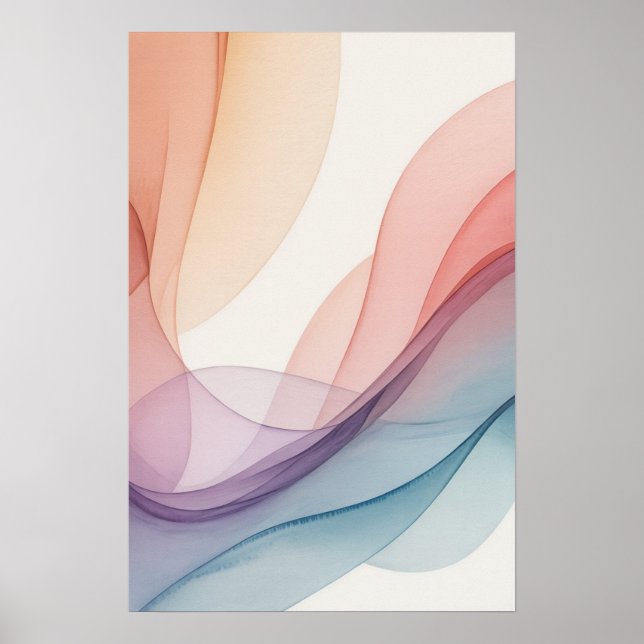 Flowing Pastels Poster (Front)