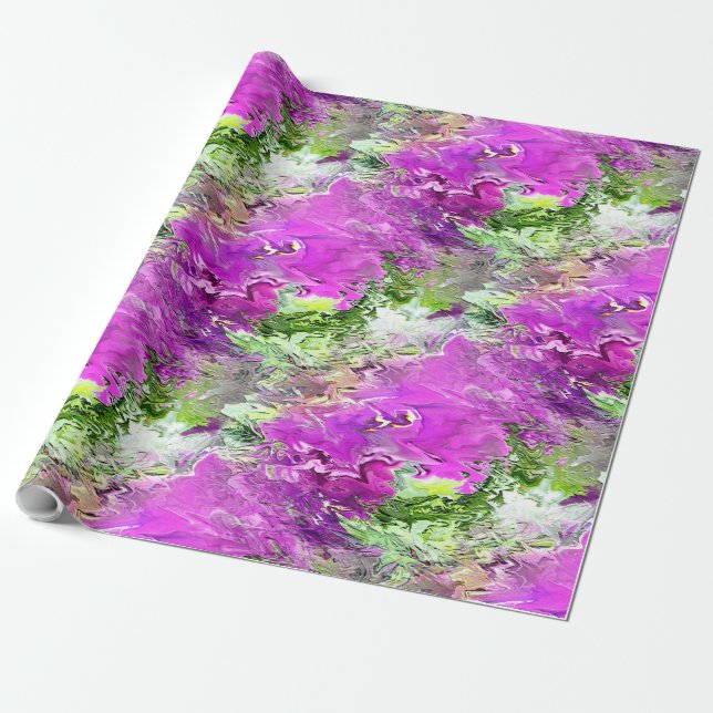 Flowing Petunias..... Wrapping Paper (Unrolled)