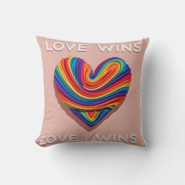 Flowing Rainbow Love: Pride Support Cushion (Front)
