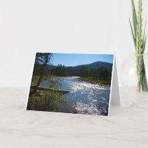 Flowing River Colorado Blank Card