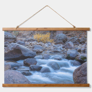 Flowing Rocky River Hanging Tapestry