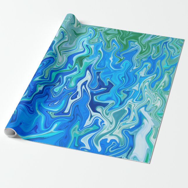 Flowing Seas..... Wrapping Paper (Unrolled)