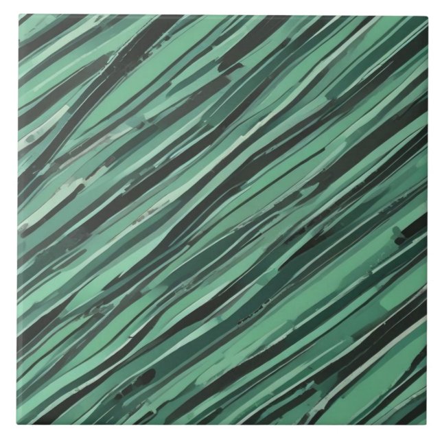 Flowing Seaweed Ceramic Tile (Front)