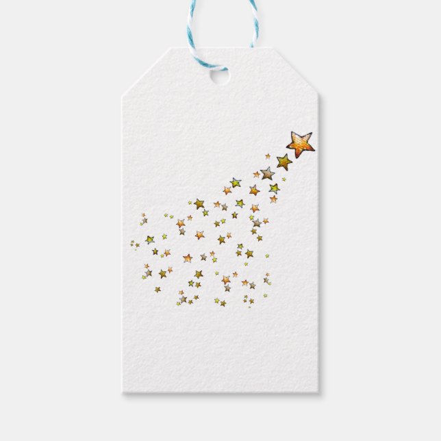 flowing star gift tags (Front)